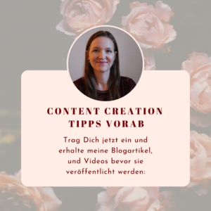 Content Creation Tipps vorab Sarine Turhede
